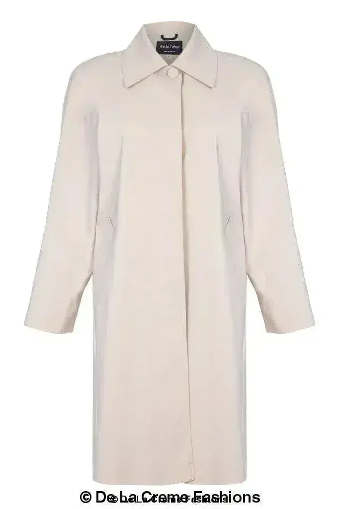 De La Creme Womens Oversized Knee Length Swing Coat