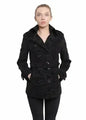 De La Creme - Womens Tribal Print Double Breasted Short Coat