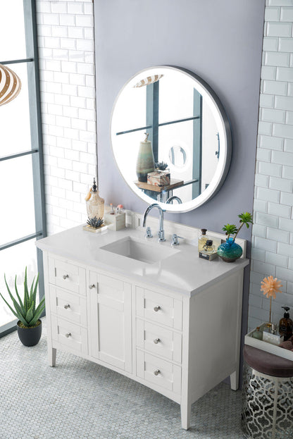 Palisades 48" Single Vanity Cabinet, Bright  White