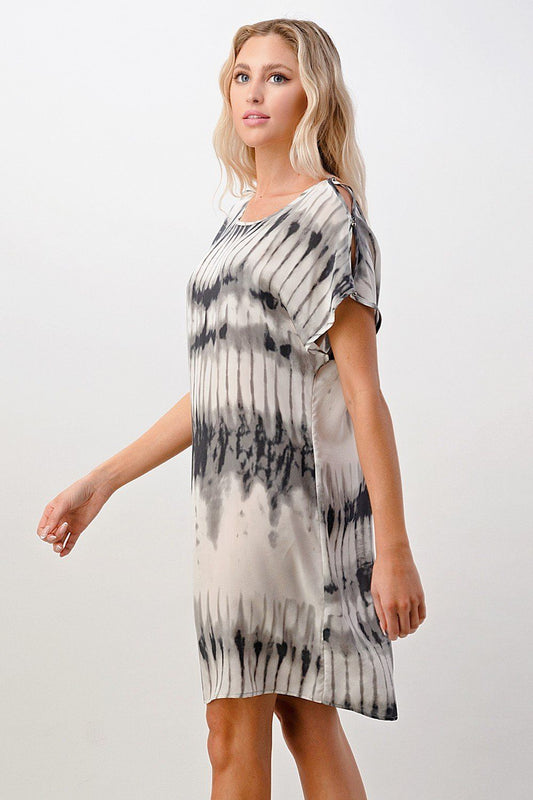 Short Sleeve Tie-Dye Shift Dress | Apparel | Kitchen + Metal