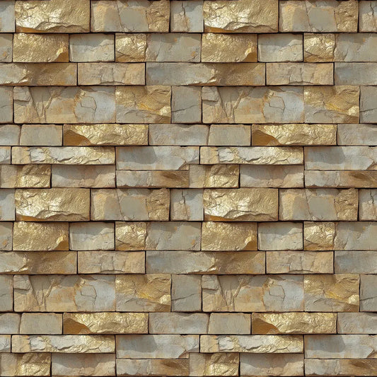 Gilded Canyon Stone Wall