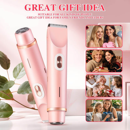 2-in-1 Bikini Line & Facial Trimmer for Women – Gentle, Precise Hair Removal