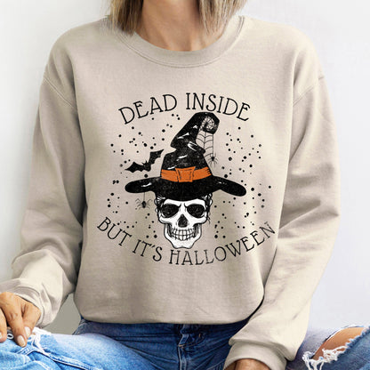 Dead Inside Witch Halloween Sweatshirt