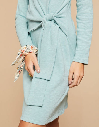 Deanna Wrap Dress - Blue Surf