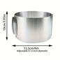 Expandable Stainless Steel Cake Ring Mold  Adjustable Baking Tool