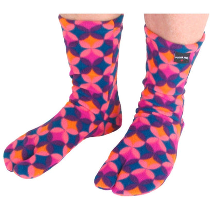 Polar Feet Fleece Tabi Socks - Art Deco