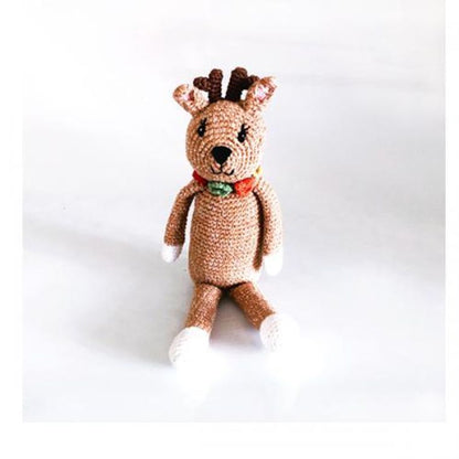 Soft Knit Reindeer Rattle