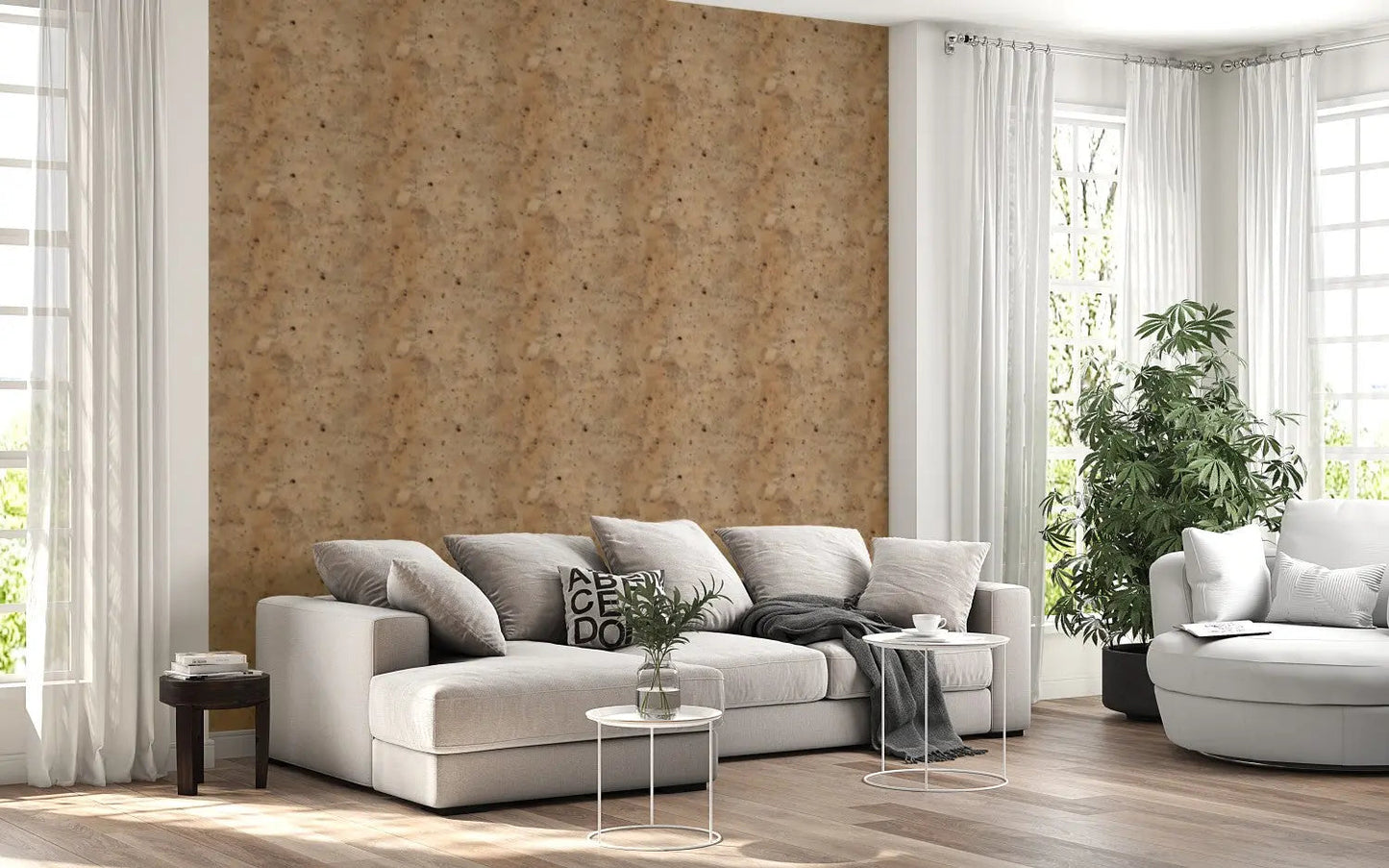 Sienna Earth Plaster Wallcovering