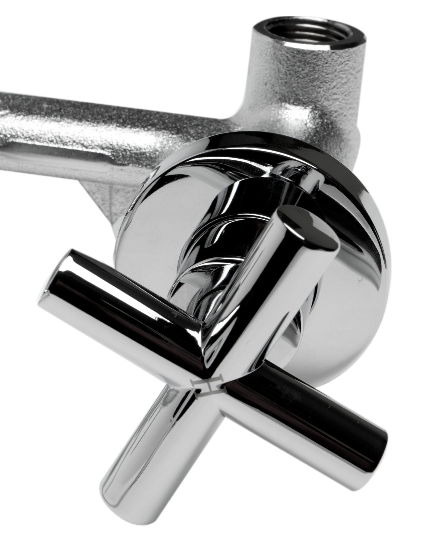 ALFI brand AB1035 8" Widespread Wall-Mounted Cross Handle Faucet
