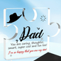 Acrylic Puzzle Piece Gift for Dad Engraved Keepsake from Son & Daughter I Love You Dad