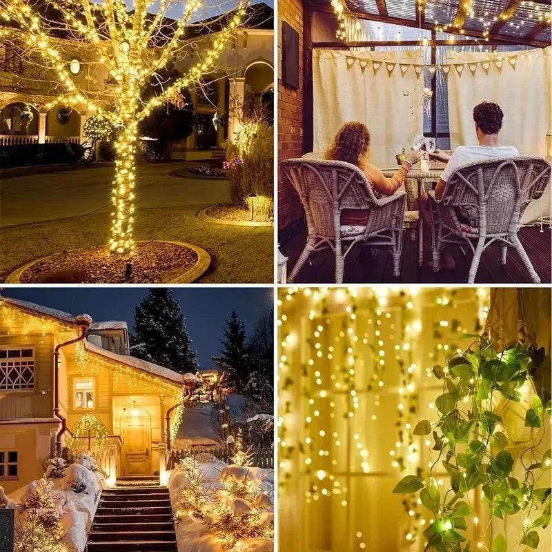 Solar Fairy String Lights Outdoor Waterproof