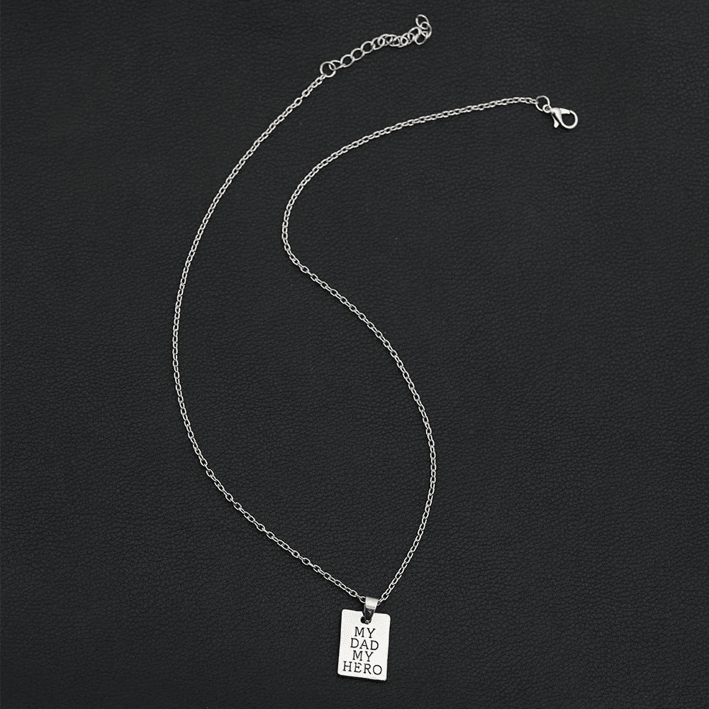 My Dad My Hero Keychain Necklace – Safe Driving Family Gift