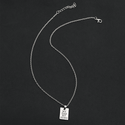 My Dad My Hero Keychain Necklace – Safe Driving Family Gift