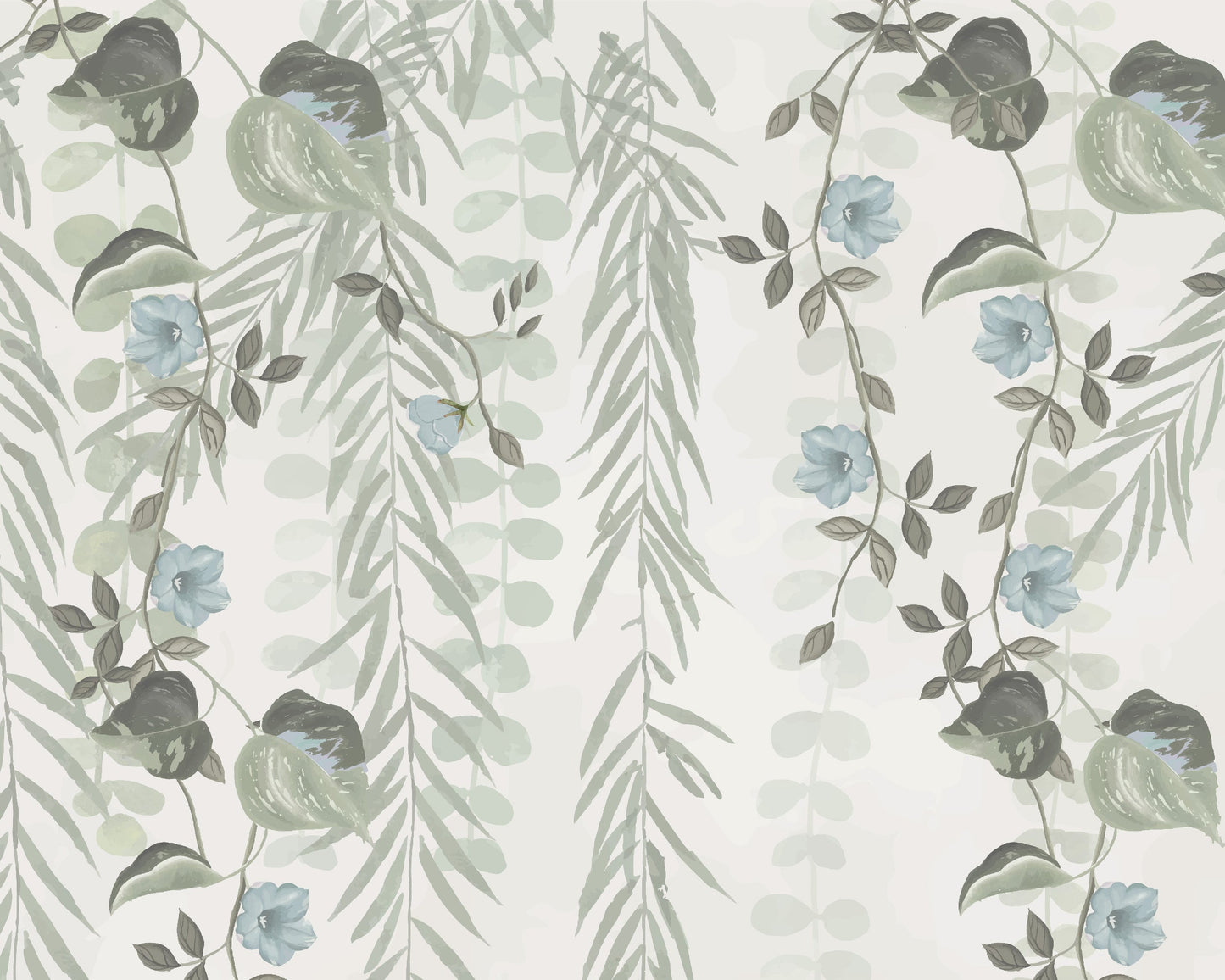 Lush Foliage Wallpaper | Kitchen + Metal