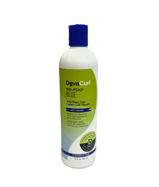 DevaCurl No-Poo Blue Anti-Brass Cleanse & Tone 12 oz