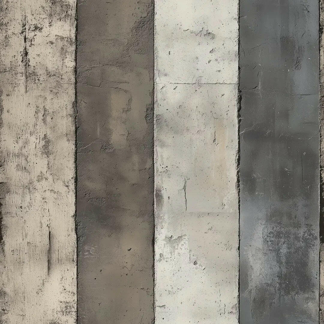 Weathered Concrete Stripe Wallpaper