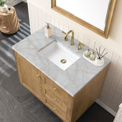 Laurent 36" Single Vanity Cabinet, Light Natural Oak