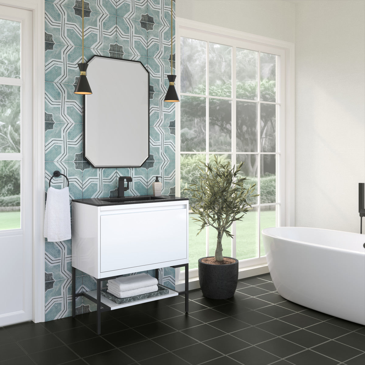 Mantova 31.5" Single Vanity Cabinet