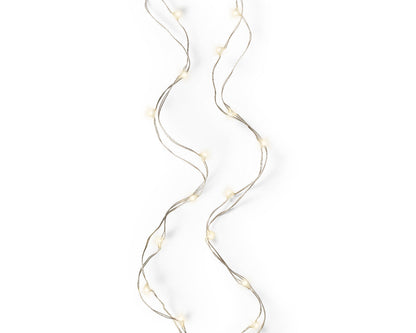 Micro Wire String Lights - 100 LED - Warm White - Silver Wire