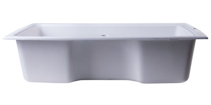 ALFI brand AB3520DI 35" Drop-In Single Bowl Granite Composite Kitchen Sink