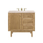 Laurent 36" Single Vanity Cabinet, Light Natural Oak