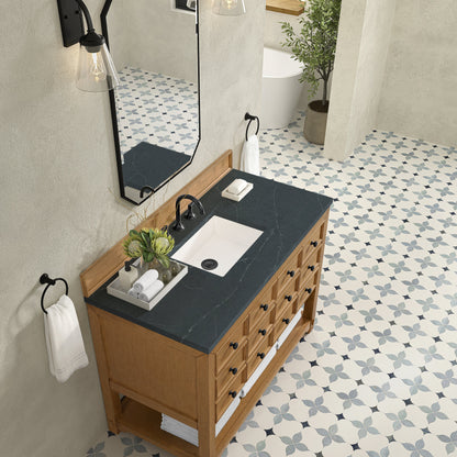 Malibu 48" Single Vanity, Amber Birch