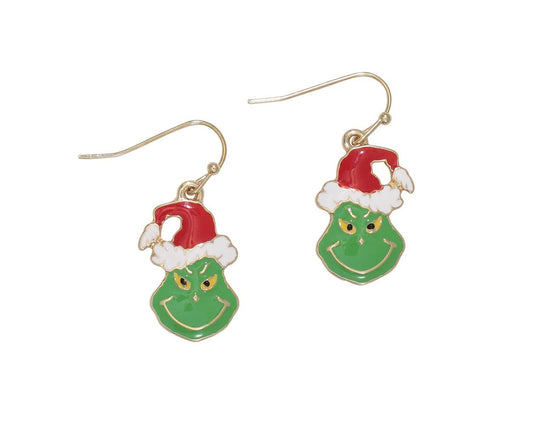 Adorable Christmas Grinches - Earrings