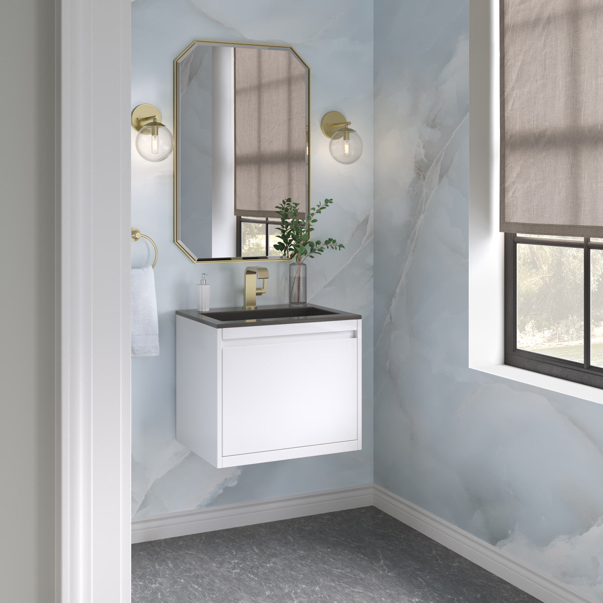 Mantova 23.6" Single Vanity Cabinet