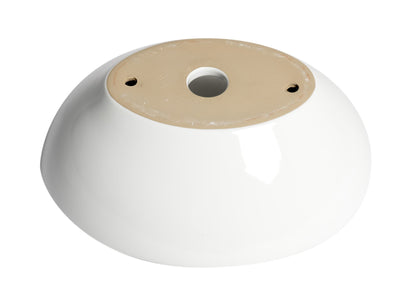 ALFI brand  ABC913 White 16" Egg Shape Above Mount Ceramic Sink