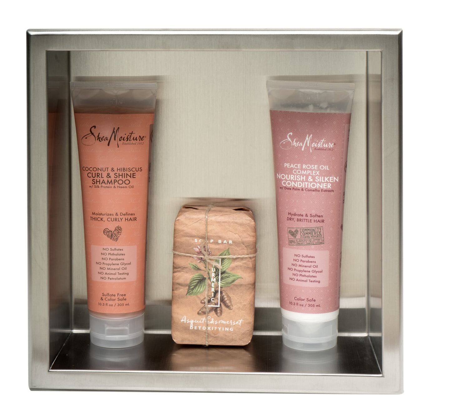 ALFI brand ABN1212 12 x 12 Square Single Shelf Bath Shower Niche