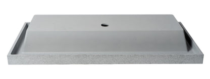 ALFI brand  ABCO40TR 40" Solid Concrete Gray Matte Trough Sink for the Bathroom