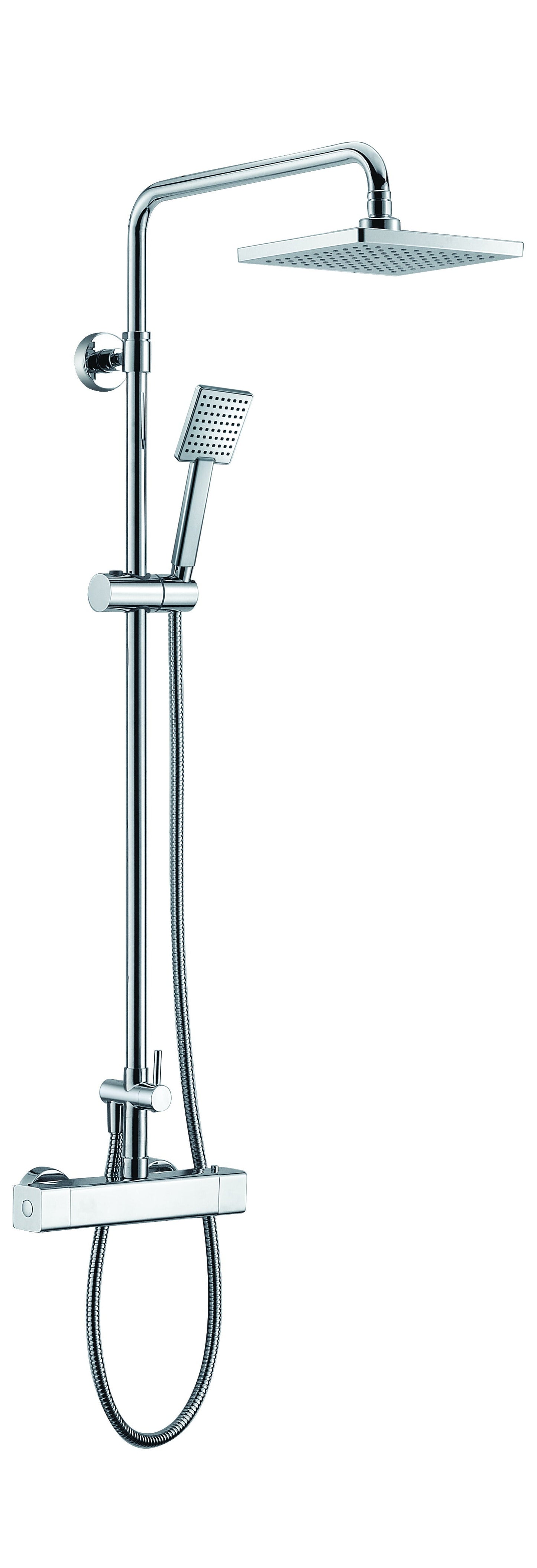 ALFI brand AB2862 Square Style Thermostatic Exposed Shower Set