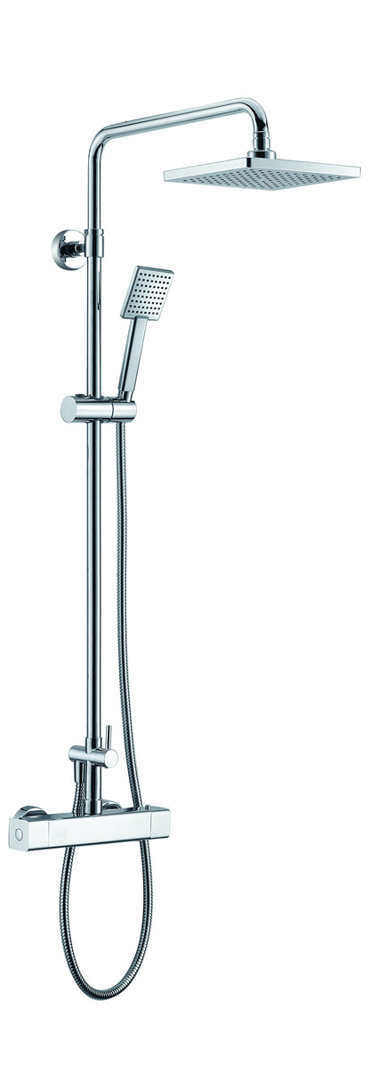 ALFI brand AB2862 Square Style Thermostatic Exposed Shower Set