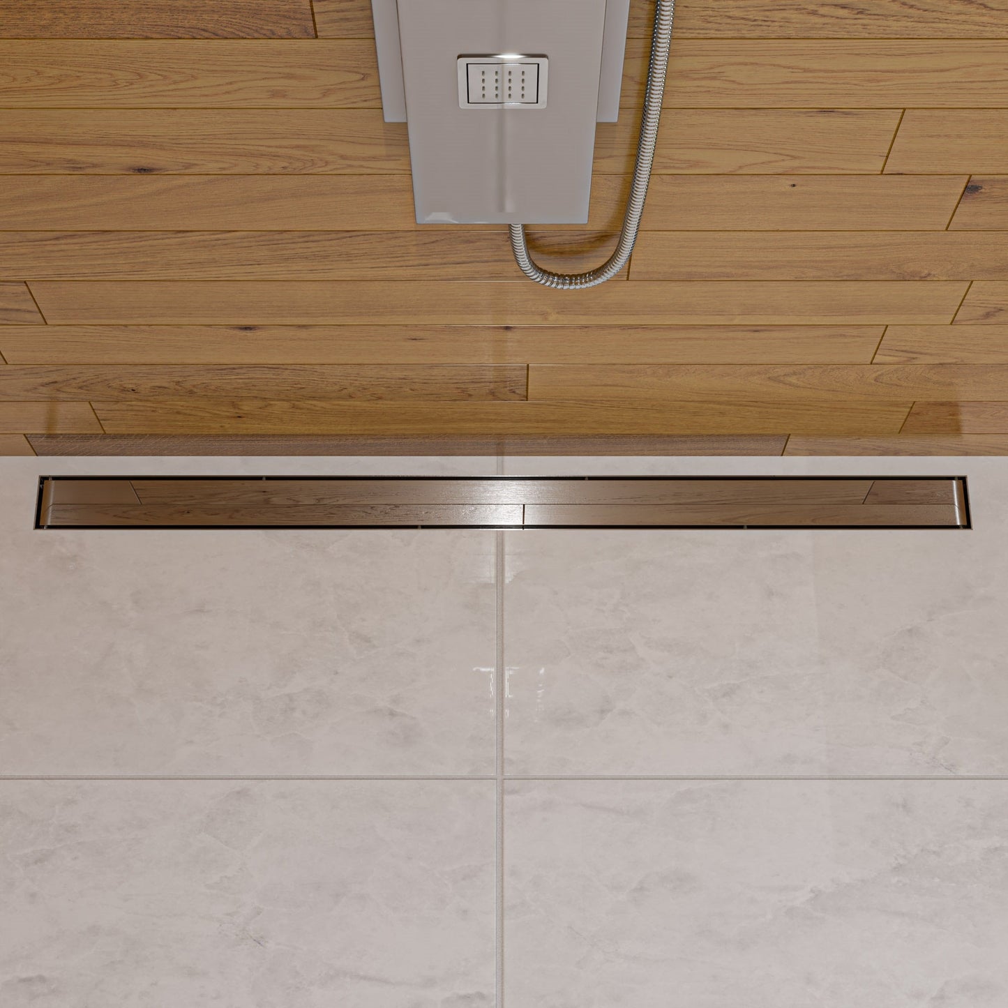 ALFI brand ABLD47B Linear Shower Drain with Solid Cover