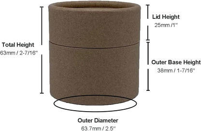 4 ounce / 120 g Lightweight Kraft Paper Jars