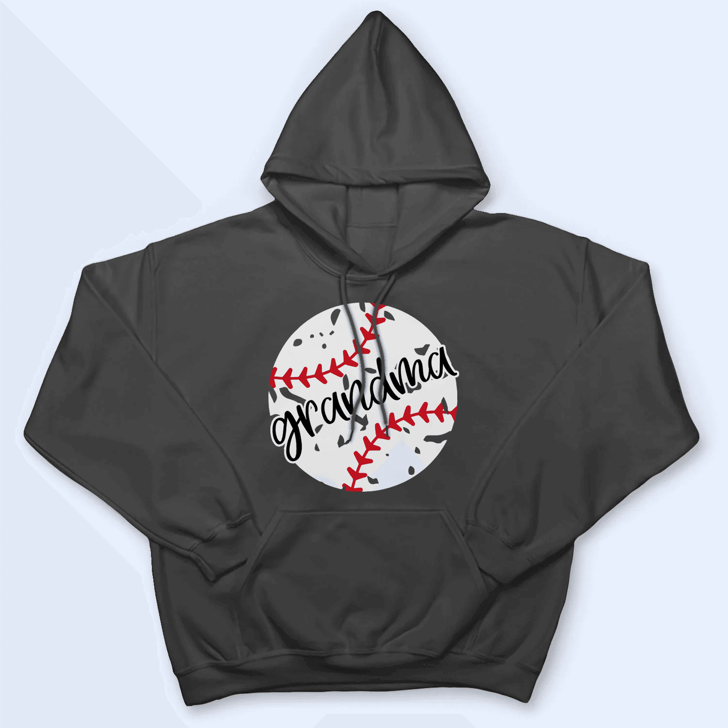 Distressed Baseball Grandma - Personalized Custom T Shirt - Birthday, Loving, Funny Gift for Grandma/Nana/Mimi, Mom, Wife, Grandparent