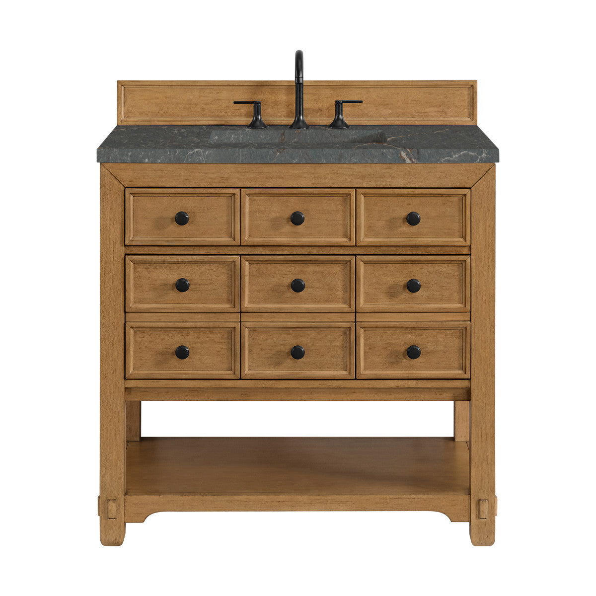Malibu 36" Single Vanity Cabinet, Amber Birch