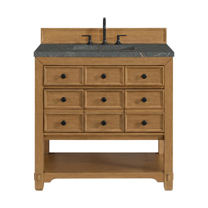 Malibu 36" Single Vanity Cabinet, Amber Birch