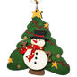 Merry Snowman Christmas Tree Ornament
