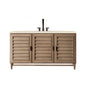Portland 60" Single Vanity Cabinet, Whitewashed Walnut