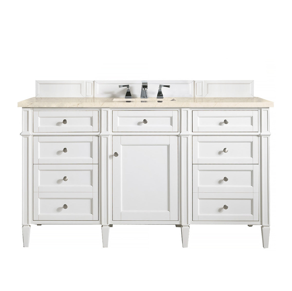 Brittany 60" Single Vanity in Bright White