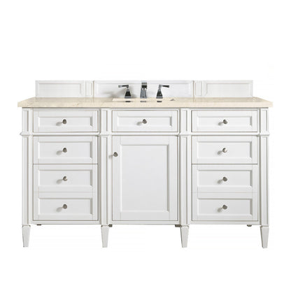 Brittany 60" Single Vanity in Bright White