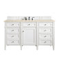 Brittany 60" Single Vanity in Bright White