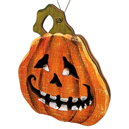 Spooky Smile Pumpkin Ornament