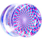 Clear Acrylic Optical Illusion Saddle Plug 14mm to 25mm