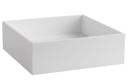 ALFI brand  ABRS14S 14" Square White Matte Solid Surface Resin Sink