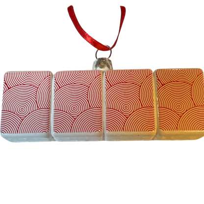 Glass Mahjong Ornament