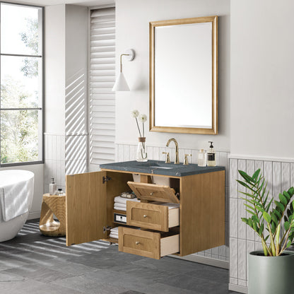 Laurent 36" Single Vanity Cabinet, Light Natural Oak