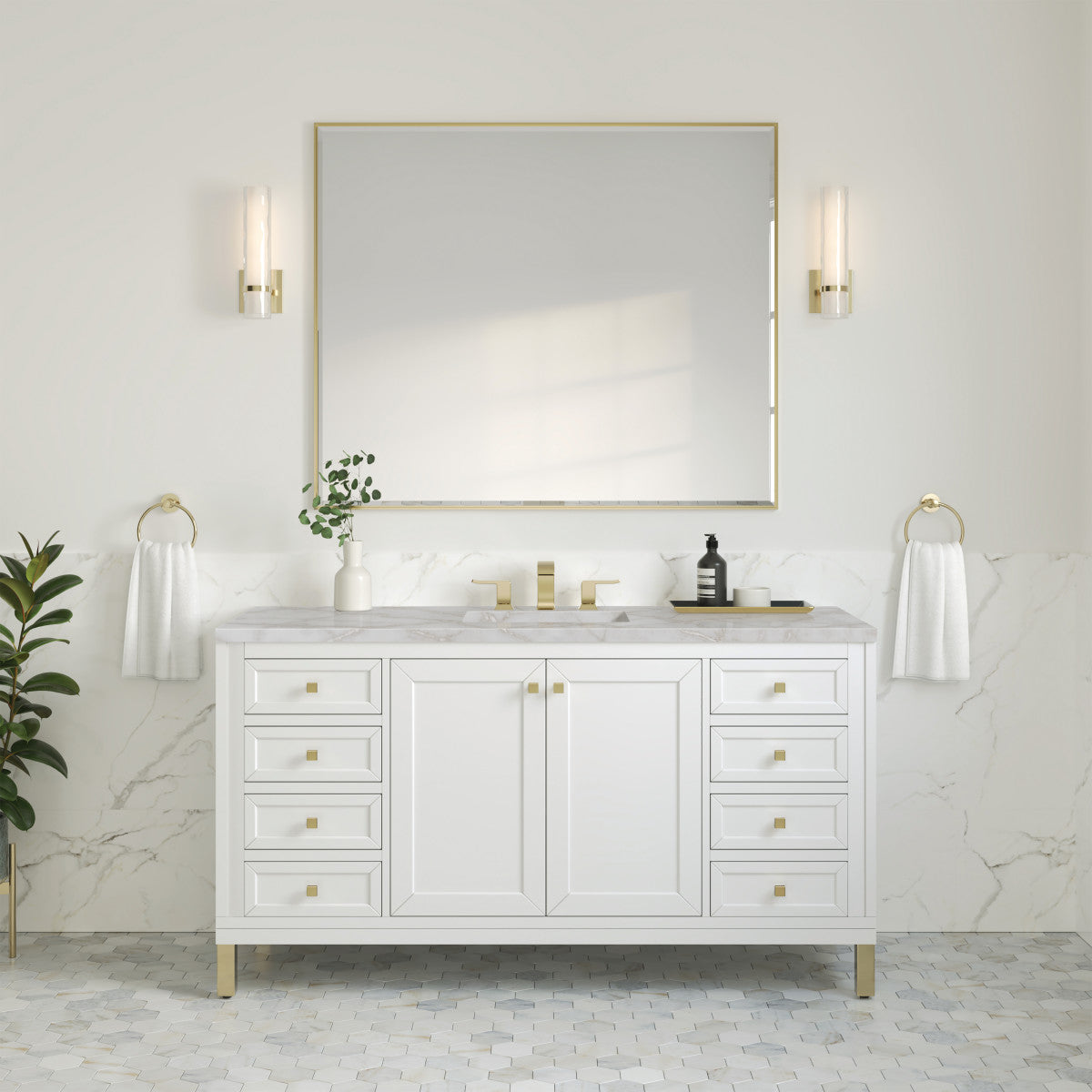 Chicago 60" Single Vanity Cabinet