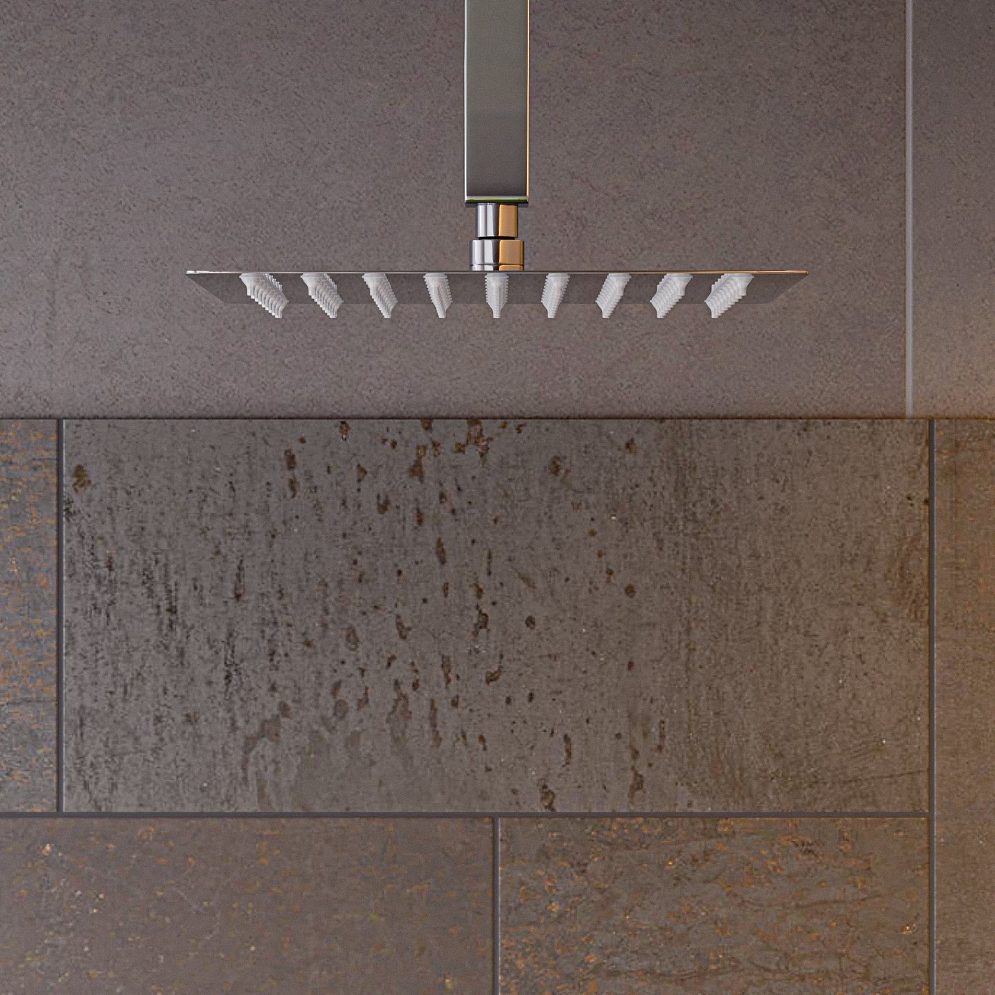 ALFI brand RAIN8S 8" Square Ultra Thin Rain Shower Head